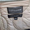 Carbon38 Long Quilted Trench Coat Jacket Women Sz S Olive Nylon Snap Front FA22