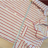 J.Crew Pajama Set in Cotton Poplin Womens M Ivory/Red Stripe Shirt & Pants NWOT
