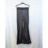 Enza Costa Satin Bias Cut Flare Pants Black Size 2/M
