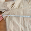 Vince Cotton Trench Coat Womens XL Beige Full Zip Self-Tie Belt Long
