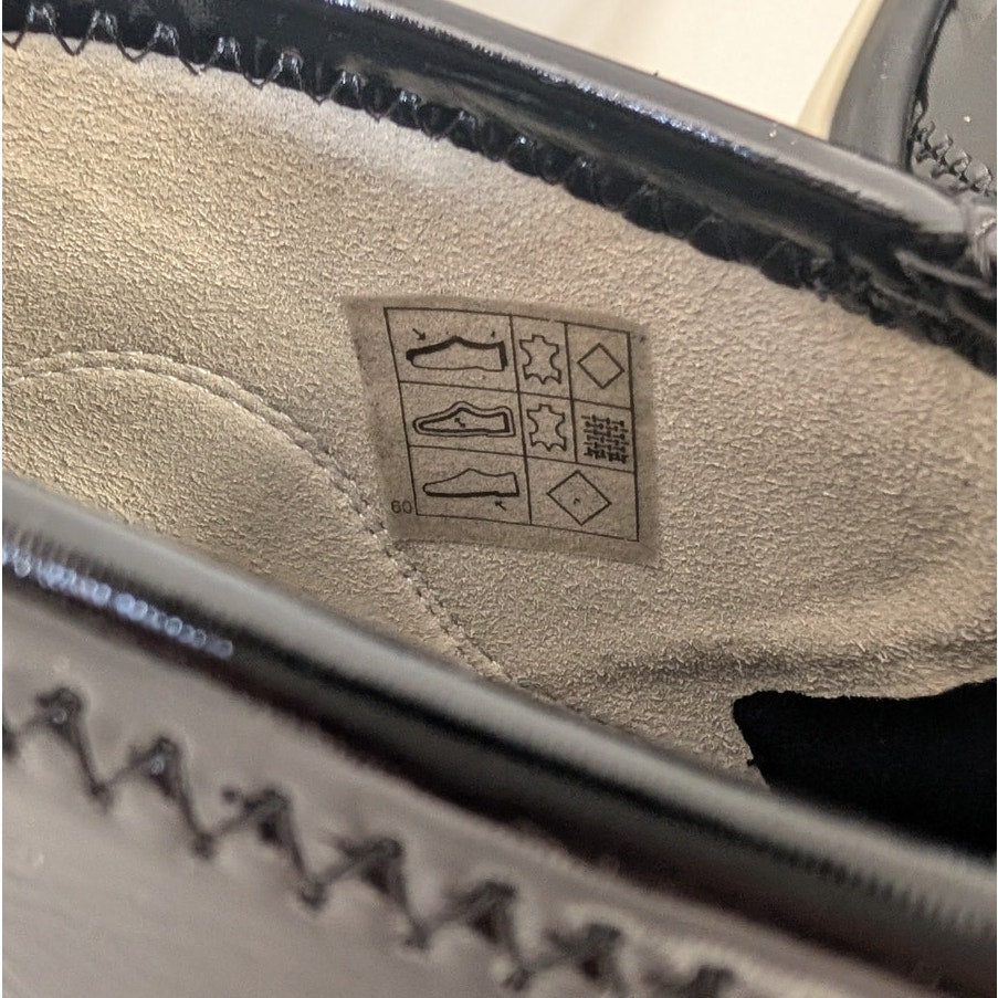 Fendi Vernice Tecn Crosta Logo Sneakers Womens EU40/US 10 Black Patent Leather