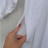 Vince Dress Womens XS White Gauze Sheer Peasant Tassel Long Sleeve Tunic Midi