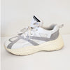 Prada 1E909L Leather Sneakers Womens EU39.5/US 9.5 White Low Top Striped