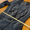 White House Black Market Double-Breasted Velvet Blazer Womens 4 Navy Long Sleeve