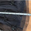 P.A.R.O.S.H Galax Star Embellished Mesh Slip Dress Womens M Black Beaded Midi