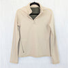 Outdoor Voices Frostknit 1/4 Zip Pullover Jacket Women M Mojave Tan Long Sleeve