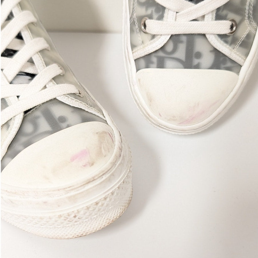 Dior B23 Oblique High Top Classic Monogram Sneakers Womens EU38/US 8