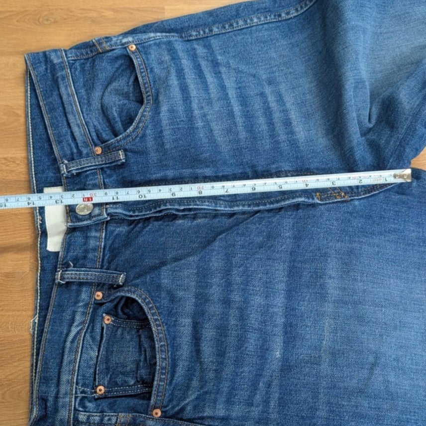 MOTHER Tippy Top Frisky Flood Fray Jeans Bad Reputation Size 30