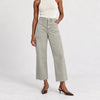 Just Black Denim Nautical Wide Leg Jeans Green Gray Patch Pockets Size 27