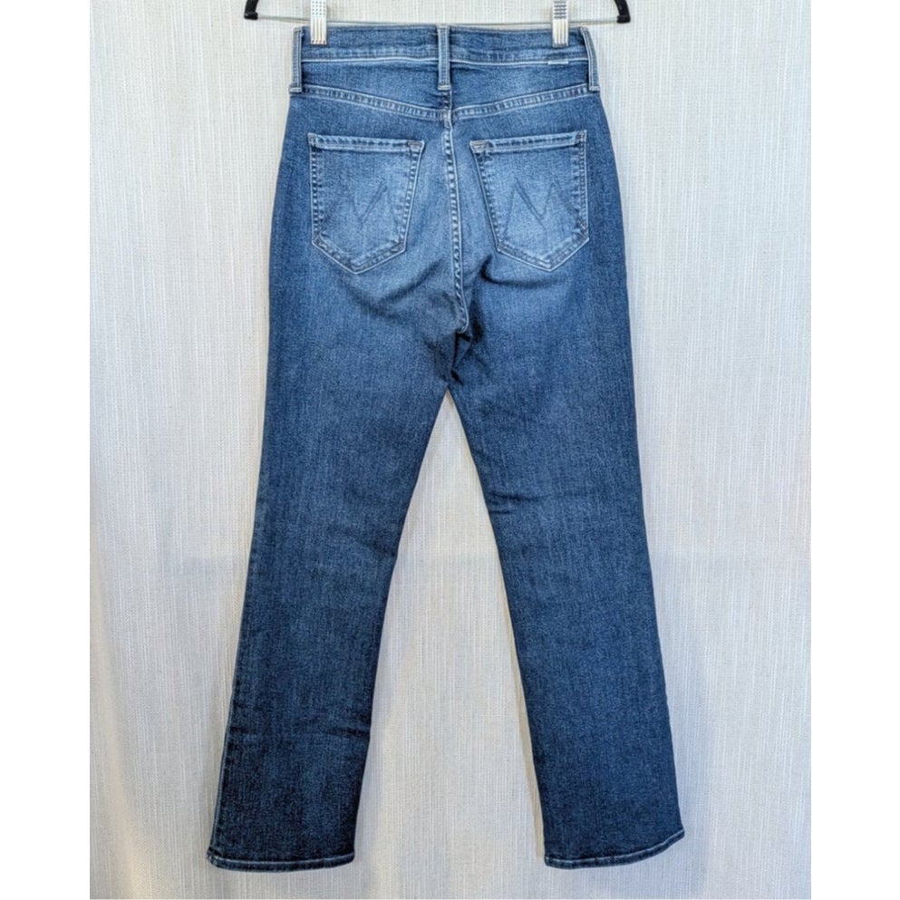MOTHER The Tripper Flood High Rise Ankle Straight Jeans Sixth Sense 25