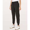 Lululemon W5BZDS Black On The Fly Jogger Tapered Leg Mid-rise Pants, size 2