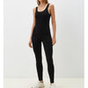 Calzedonia Catsuit Jumpsuit Onepiece Womens S/M Black Rib Sleeveless Long