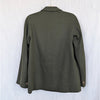Vince Blazer Womens 8 Green Textured Relaxed Single-breasted Long Sleeve