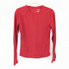 Carbon38 Long Sleeve Top In Diamond Compression Womens M Red Crewneck