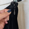 Armani Collezioni Velvet Dress Pants Womens 14 Black High-rise Wide Leg Ankle