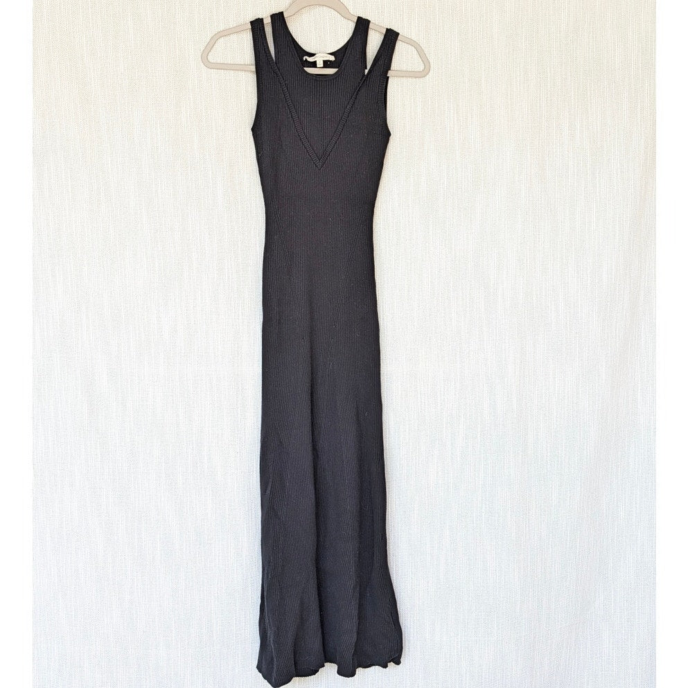 Favorite Daughter The Gemini Dress Womens XS Cashmere Blend Sleeveless Midi Maxi