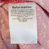 Reformation Zoe Red Floral A-line Midi Skirt Side Slit Size 0