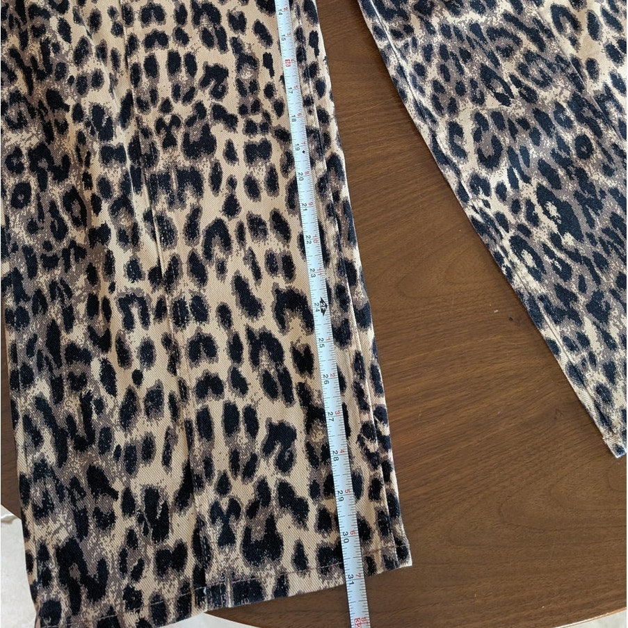 Baum und Pferdgarten Nara Denim Leopard High Waist Wide Leg Jeans, size EU44/12