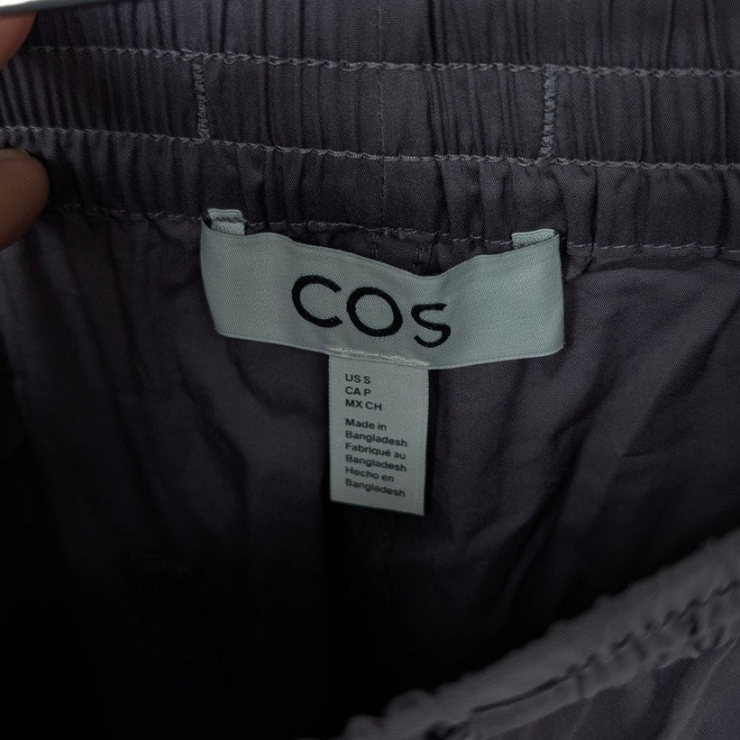 COS Purple Casual Cotton Blend Lightweight High-rise Pants, size S