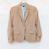 J.Crew Tan Mercantile Schoolboy Single-breasted Long Sleeve Blazer, size 0
