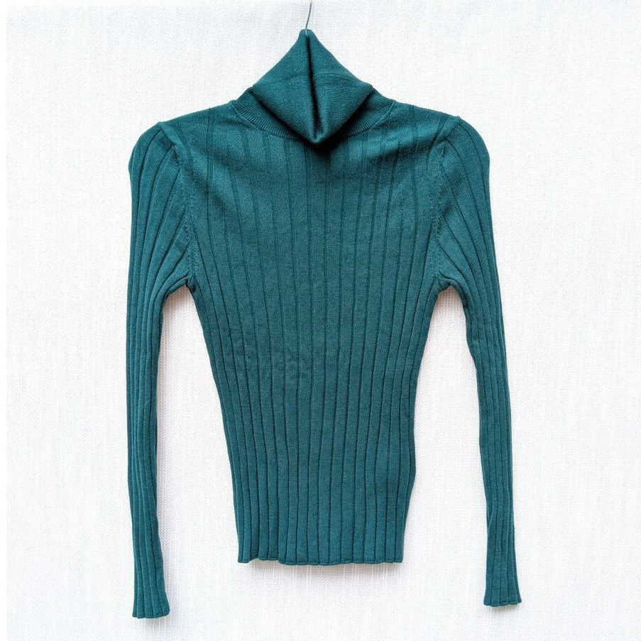 Banana Republic Nezha Sweater Womens S 100% Merino Wool Long Sleeve Turtleneck