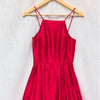 Avery G Red Ball Gown Prom Formal Evening Satin Long Sleeveless Dress, size 6