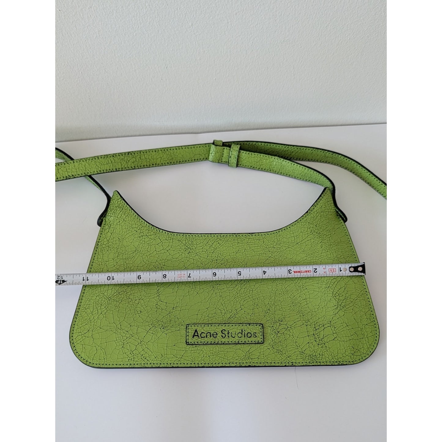Acne Platt Lime Green Shoulder Bag