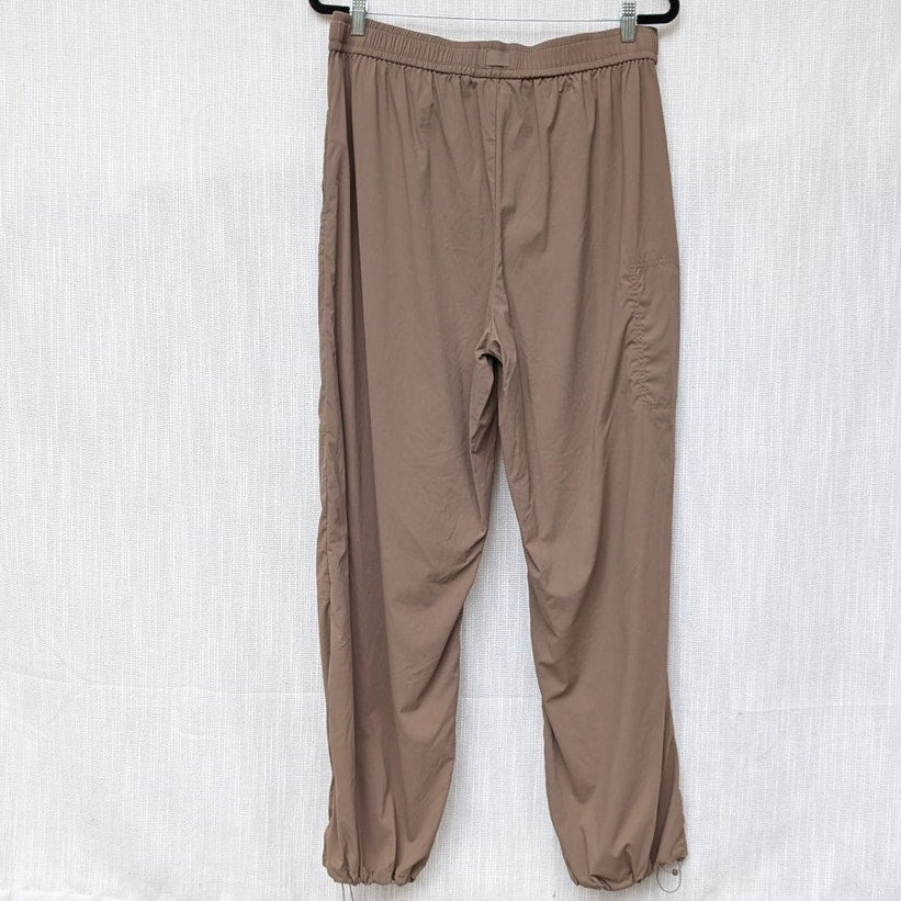 Athleta Highland High Rise Brown Parachute Utility Pants in Clay, size L