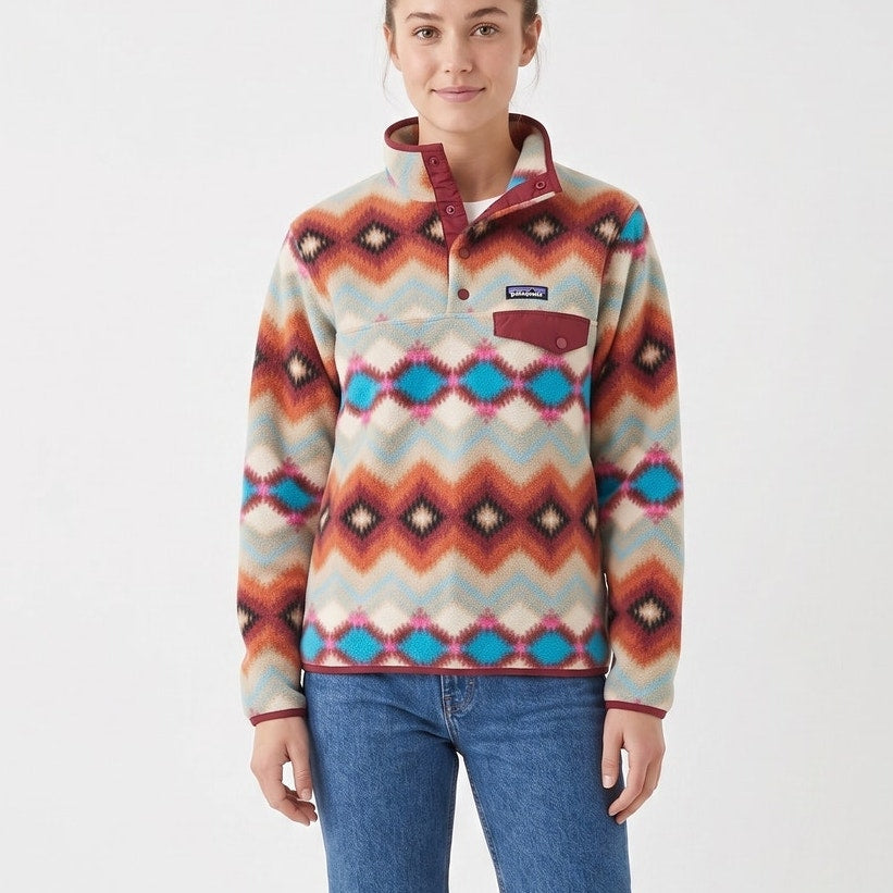 Patagonia Lightweight Synchilla Snap-T Pullover Womens XS Style #25455 Fleece