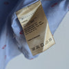 Scotch & Soda Red Lips Print Blue Button-Down Long Sleeve Top Shirt, size 2