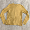 NWOT Saint Tropez Mila Mustard Yellow Round Neck Slim Button Cardigan, size XS