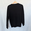 Burberry Bilston Logo Knitted Merino Wool Sweater Unisex Womens L Black Crewneck