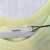 Pangaia Recycled Cotton Tank Top Womens L Yellow Sleeveless Crewneck NWT