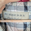 Burberry Finsbridge Red Quilted Hooded Belted Jacket Womens L Full Zip