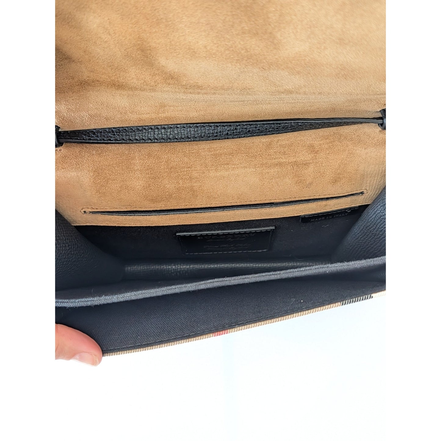Burberry Black House Check Macken Small Shoulder Bag