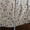 Frank & Oak Cream/White Floral Denim Button-up Long Sleeve Overshirt, size M