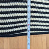 Anine Bing Arie Striped Crochet Knit Mini Dress Womens S Black Sleeveless