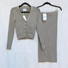 Anine Bing Matching Knit Set Womens S Layla Cardigan & Julian Pencil Skirt NWT
