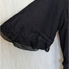 Comme des Garcons Archive Tricot 2008 Midi Dress S Black Wool Short Sleeve