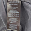 Anine Bing Evy Top Womens S Washed Black Henley Sleeveless Relaxed Tunic Polo
