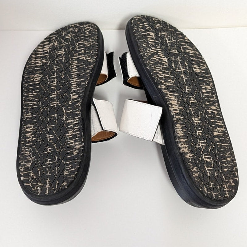Marni Fussbett Color Block Slide Sandals Women's EU40/US 9.5 Leather Slip On
