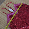 NWT Anthropologie Love Stories Willow Pink Lace Sequin Slip Short Dress, size S