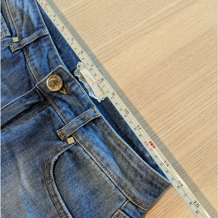 G.sel Milano Victoria Denim Pants Womens 30 Blue Mid-rise Slim Skinny Leg NWT