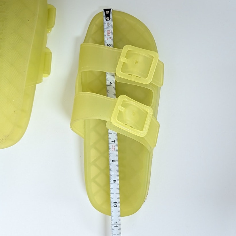 Balenciaga Mallorca Sandals 656937 Technical PU Unisex EU39/US9 Yellow Slip On