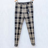 Brian Dales Pants Womens IT 44/M Black/Cream Check Plaid Wool Mid-rise Chino NWT