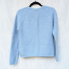 Heyton Blue Lambswool Blend Buttoned Long Sleeve Cardigan, size S