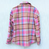 Anthropologie Avec Les Filles Ali Boxy Plaid Button Shirt Jacket Shacket, size S