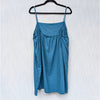 NWT Vitamin A Blue Linen Crepe Jade Mini Swim Cover Up Dress, size XL