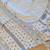 SKIMS Logo Plush Pointelle Henley Pullover Womens L Cream Fair Isle Long Sleeve