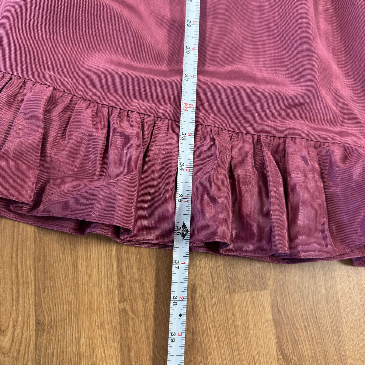 Batsheva Short Prairie Mini Dress in Raspberry Moiré Womens 8 3/4 Sleeve Mock